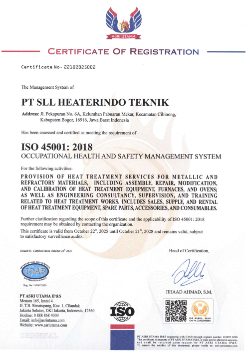SLL Heaterindo Teknik Facilities